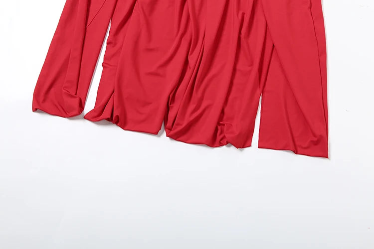 Split Patchwork Hem Dress Women Tight Turtleneck Full Sleeve Elegant Classic Skinny Birthday Party Slim Maxi Bodycon