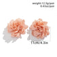 Exaggerated Large Fluffy Fabric Flower Stud Earrings for Women Elegant Petal Earring Trendy Y2K Jewelry Wed Accessories
