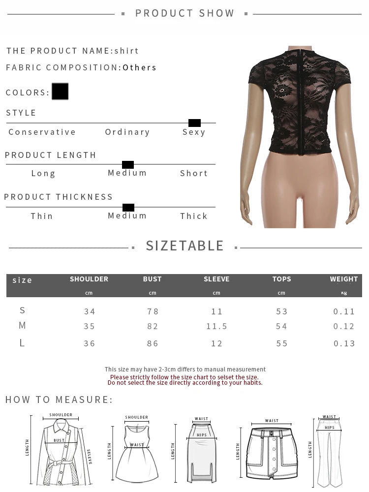 Metal single-breasted T-Shirt Women Sexy Jacquard See Through Turtleneck Short Sleeve Wild Chic Trend Street Clubwear