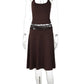 Halter Top And Midi Skirt Sets Women Elegant Sleeveless Backless Bodycon Two Piece Set Female Club Party Dress Set