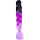 24 Inch Jumbo Box Braids Extensions Synthetic Braiding Hair DIY Hair Braids For Children Pink Purple Yellow Gray