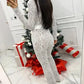Lace Print Long Sleeve Jumpsuits Women Overalls Fashion Autumn Winter New Two Layer O Neck Slim Fit Sexy Jumpsuits