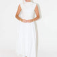 Sleeveless High Waist Sexy Midi Dress For Women Fashion Elegant Solid Pleated Club Party Long Dresses Female New