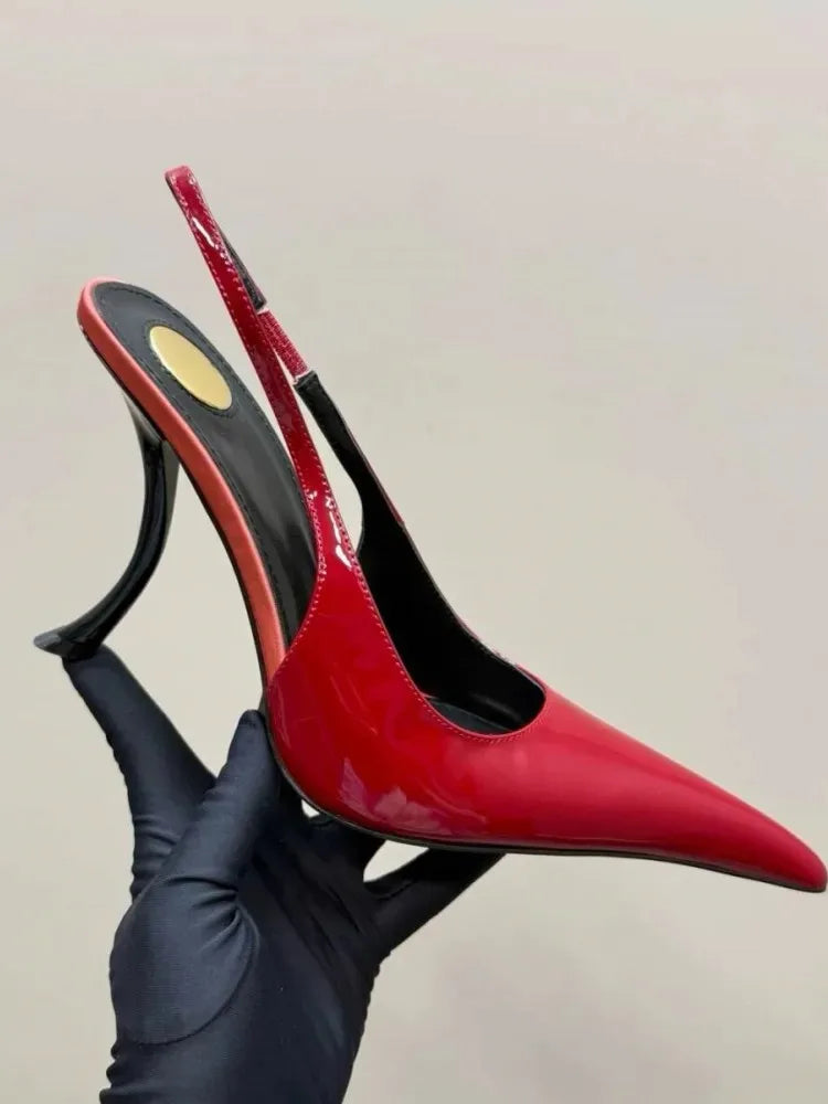 European and American Spring/Summer New Pointed Stiletto Sandals Fashionable and Sexy Party Wedding Women's High Heel Sandals