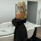 Off The Shoulder Long Sleeve Short Dresses for Women Clothing Elegant Black White Party Dress Fashion 2025