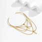 Vintage Multilayer Stick Tassel Pendant Upper Armband Cuff Open Bangles for Women Long Chain Arm Body Bracelet Jewelry