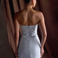 Off-shoulder Strapless Sexy Mini Dress Women Elegant Zipper Sleeveless Backless Bodycon Club Party Dresses Female