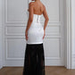 Satin Strapless Sexy Maxi Dress Women Elegant Off-shoulder Sleeveless Backless Bodycon Club Party Long Dresses Female