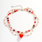Kpop Sweet Imitation-Pearl Chain Strawberry Pendant Necklace for Women Wed Bridal Love Heart Choker Aesthetic Jewelry