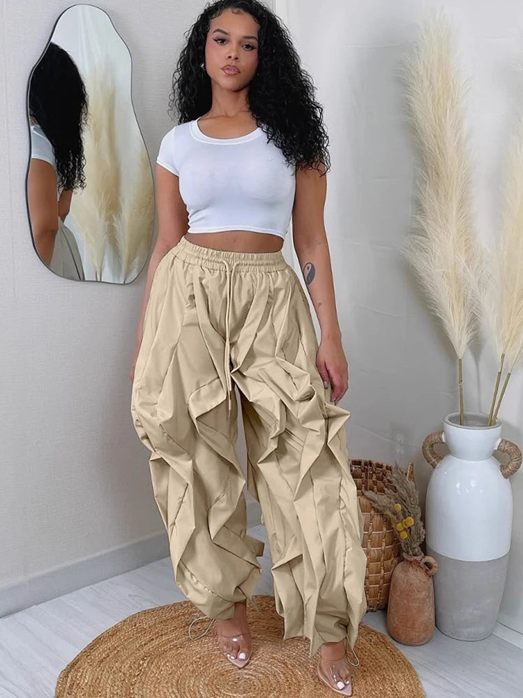 Stripe Y2K Patchwork Pants Women Casual Sporty Chic Irregular Fall  Fashion Streetwear Basic Hipster Harlan Trousers