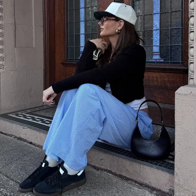 Button Up Cropped Cardigan Woman Fall Clothes 2025 New in Knitwears Long Sleeve Top Sweater Jacket