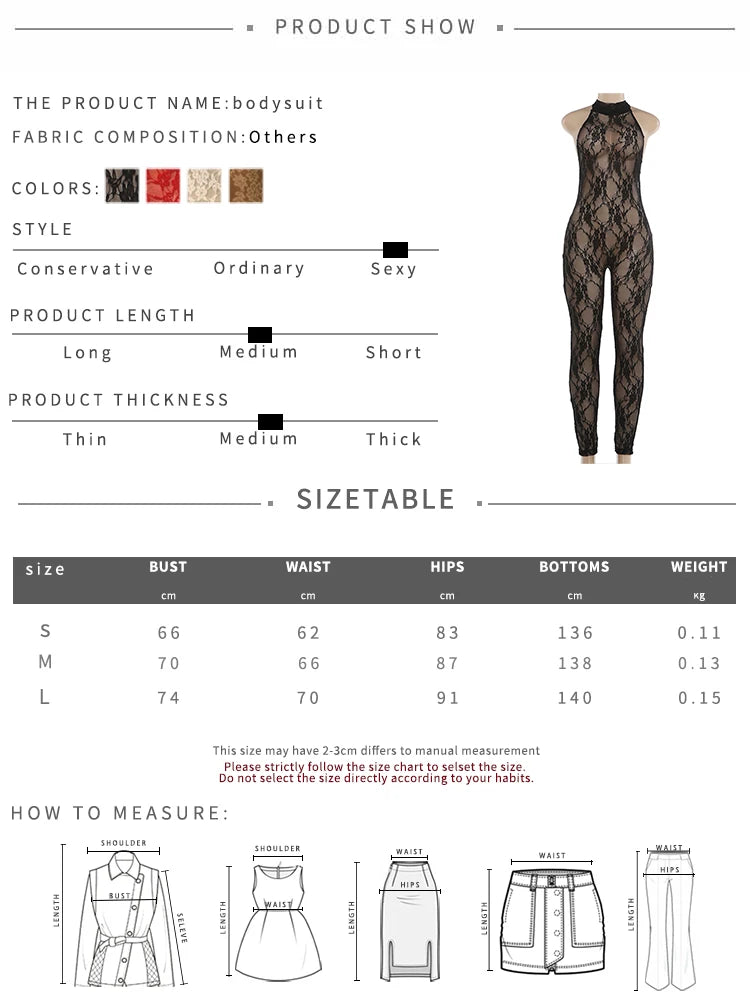 See through Backless Jumpsuit Women Sexy Wild Jacquard Bandages Halter Sleeveless Stretch High Street Party Clubwear