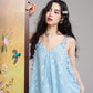Floral 3D Lace Cami Top, V-Neck Flowy Sheer Tank Top, Romantic Casual Summer Camisole for Women