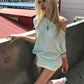 Solid Loose t-Shirt Simple Women Slanted Shoulder 2026 Summer New Trend Daily Commute Casual Comfortable Streetwear