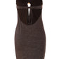 Strapless Hollow Backless Mini Dress Brown Sexy Beach Summer Dresses for Woman 2026