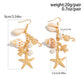 Y2K Boho Starfish Scallop Long Tassels Drop Earrings for Women Summer Beach Piercing Hanging Earrings Wedding Jewelry