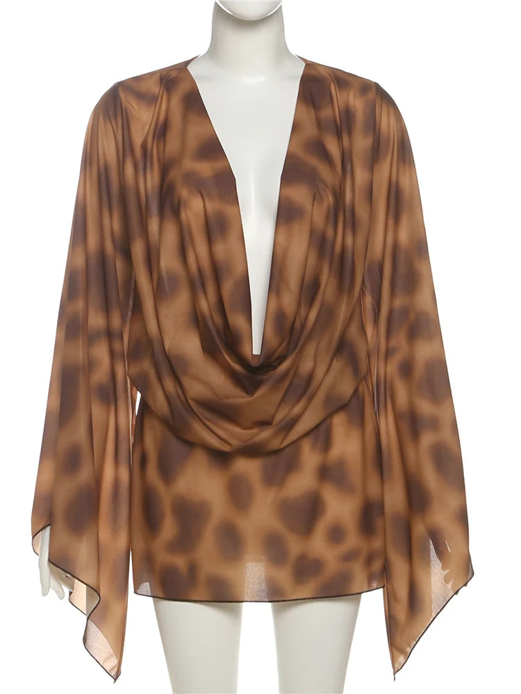 Fashion Patchwork Dress Women Autumn New Trend Swing Collar Full Sleeve High Street Wild Style Hipster Mini Bodycon