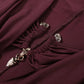 Sexy Jumpsuits Women Metal Decoration Swing Collar Long Sleeve Slim Peach Hip Midnight Street Clubwear Party Overalls
