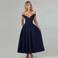 V-neck Off The Shoulder Backless A-line Long Dresses for Women Elegant White Evening Dress Party Wear
