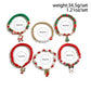 6 Pcs/set Cute Christmas Series Santa Claus Snowflake Tree Pendant Bracelet Women New Year Bangles Xmas Jewelry Gift