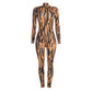 Stripe Patchwork Jumpsuits Woman Autumn Trend o-Neck Full Sleeve Backless Skinny Wrap Hip Sexy Fashion Style Overalls