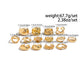 14Pcs/Set Creative Smooth Open Rings for Women 2025 New Fashion Goth Gold Color Adjustable Finger Rings Daily Jewelry