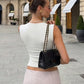 V Neck Sleeveless T Shirts Black White Crop Tops Woman Summer Clothes Fashion 2026