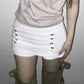 Hottie Trend Skirt Wome Sexy Button Patchwork Fashion Wild Midnight High Street Style Clubwear Simple Daily Outfits