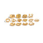 14Pcs/Set Creative Smooth Open Rings for Women 2025 New Fashion Goth Gold Color Adjustable Finger Rings Daily Jewelry