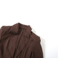 Brown Plunge Puff Hem Blazer Dress Sexy Deep V Neck Long Sleeve Short Dresses for Woman Clothes Fall