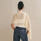 Seethru Mesh Asymmetric Shawl Sleeveless Bodysuits Elegant Woman Clothing 2026 Summer Tops