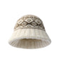 2025 Winter New Arrivals Cute Casual Preppy Diamond Dome Stripe Beanie For Women