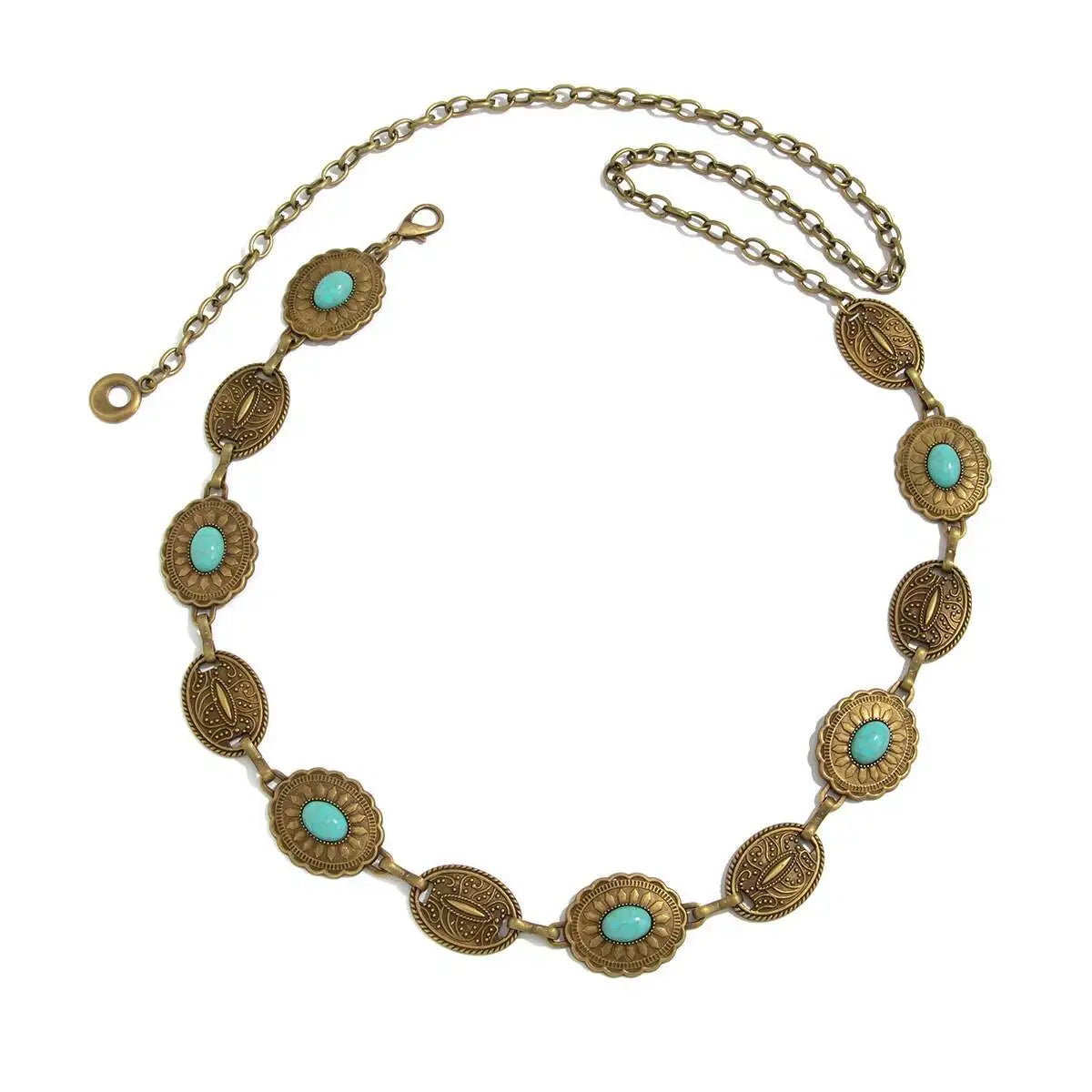 7 Styles Ethnic Retro Carved Coin Stone Waist Belt Chain Women Summer Beach Bikinis Adjustable Dress Chain Body Jewelry