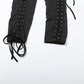Sexy Fall Jumpsuits Women Diy Shirring o-Neck Full Sleeve Midnight Party Club Stretch Activity Fitness Slim Overalls