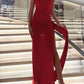 Sexy Fashion Maxi Dress Women Turtleneck Sleeveless Ribbon High Splits Gown Midnight Prom Party Elegant Long Bodycon