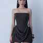 Red Party Dresses Birthday Strapless Corset Mini Dress Sexy Outfits Women Luxury