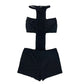 Sexy Halter Romper Women Cross Hollow Waistless Sleeveless Trend Chic Hottie Solid Skinny Street Clubwear Playsuit