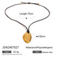 Minimalism Glossy Shine Stainless Steel Irregular Geometric Metal Wax Rope Necklace For Women Waterproof Jewelry