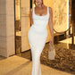 Corset Waist Sleeveless Backless Long Dresses White Red Elegant Sexy Party Dress 2026 Summer Clothes for Woman