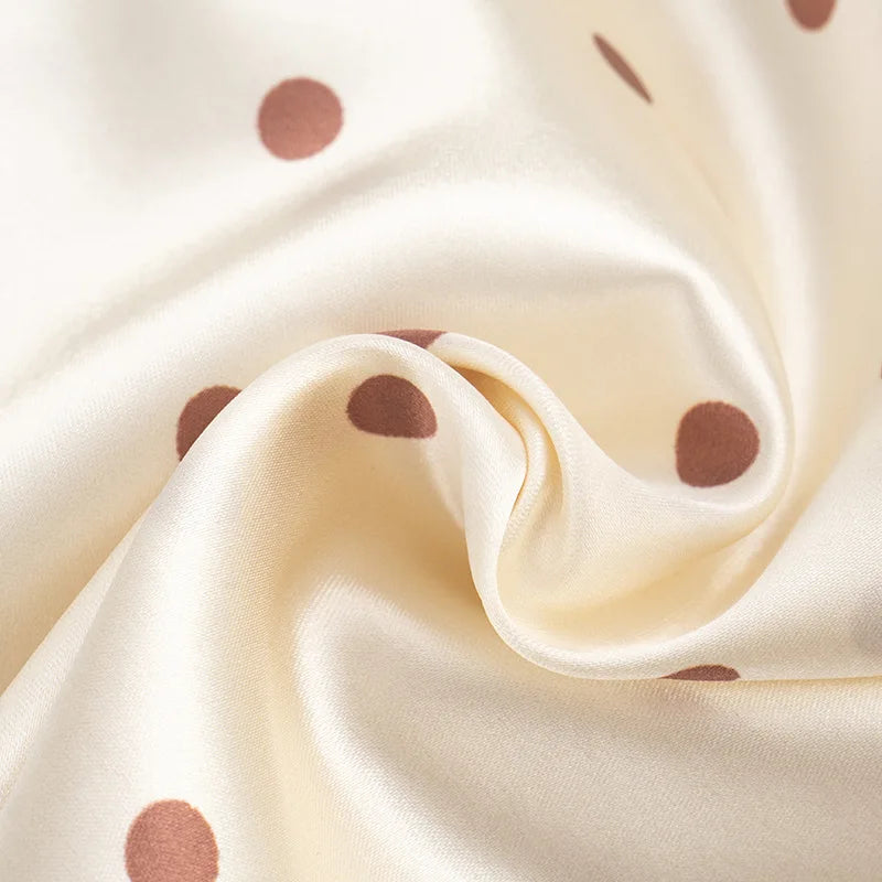 Strapless Polka Dot Mini Dress Satin Mesh Patchwork Cut Out Sexy Summer Dresses for Woman Clothing