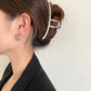 Metal Hair Clip Fashion Barrettes Korean Geometric Black Bow knot Hair Claw for Women Thick Thin Accessories Bath Crab Clamp