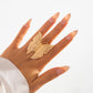 27 Styles Unique Exaggerated Big Flower Starfish Moon Rings Women Punk Geometric Adjustable Finger Ring Grunge Jewelry