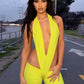 Irregular Hollow Sexy Jumpsuits Women Bandage Halter Deep V-Neck Backless Skinny Stretch Hot Girls Hipster Streetwear