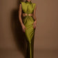 Hollow Out Turtleneck Sexy Maxi Dress For Women Fashion Solid Sleeveless Bodycon Tank Dresses Femme Club Party Dress