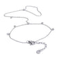 Trendy Stainless Steel Zircon Beads Back of Hand Chain Finger Bracelet Fashion Chic Sexy Jewelry Waterproof Wholesale Gift