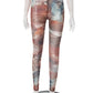 Sexy See Through Women Leggings Colorful Print High Waist Tight Midnight Party Club Y2K Stretch Skinny Long Trousers