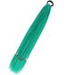 Synthetic 24inch Girls Colored Box Braided Ponytail With Elastic Rubber Band Hair Extensions Rainbow Color Box Pigtail Hairpiece