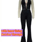 Hollow Bandage Jumpsuits Women Halter Sexy Jacquard Backless Sleeveless Skinny Street Workout Club Hipster Overalls