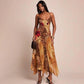 Leopard Print Mesh Splicing Sleeveless Maxi Dress Woman Fashion 2026 Sexy Summer Dresses