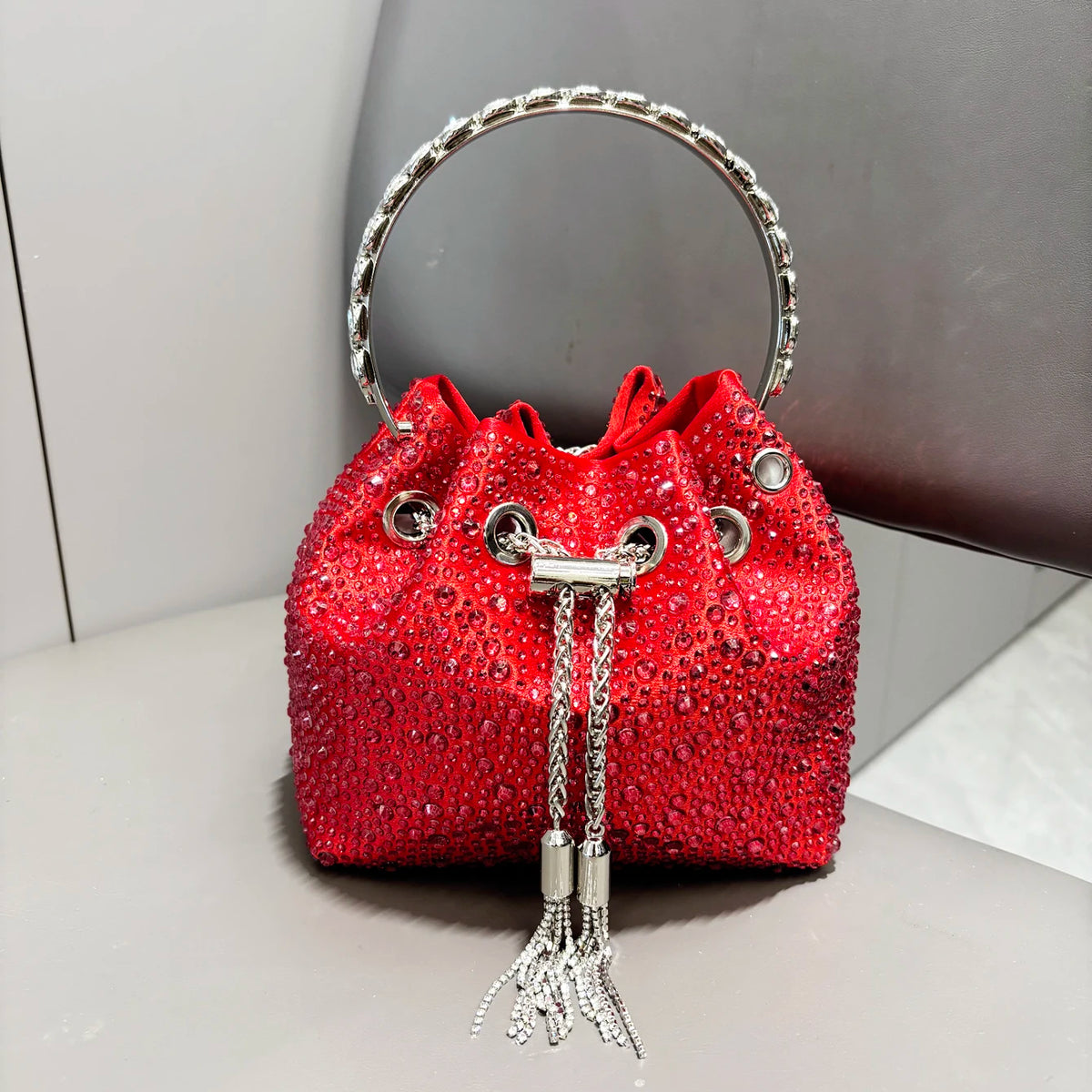 Rhinestones Evening clutch Bag Purses and handbag luxury Designer shoulder bag Shiny Crystal Clutch purse bucket bag